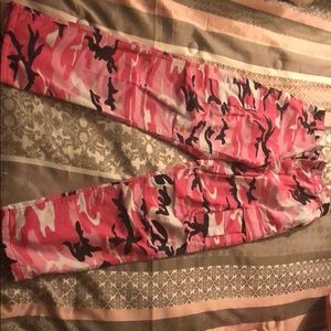 Pink camo pants